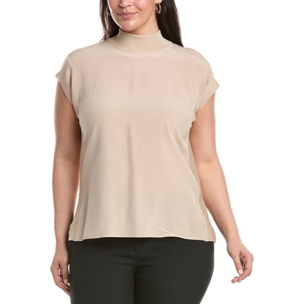 Akris Womens Silk Sweater, Beige